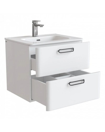 Тумба с раковиной белый глянец 60 см IDDIS Brick BRI60W0i95K
