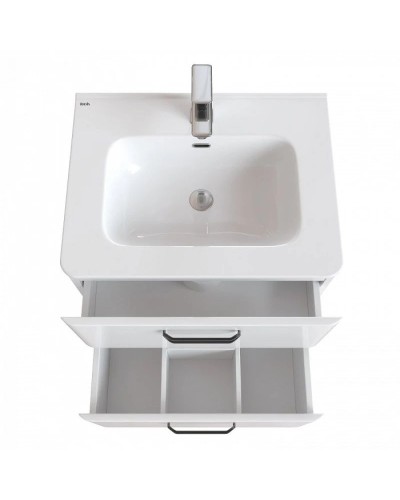 Тумба с раковиной белый глянец 60 см IDDIS Brick BRI60W0i95K