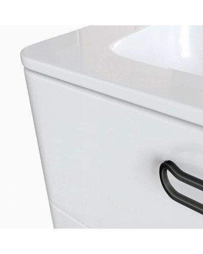 Тумба с раковиной белый глянец 60 см IDDIS Brick BRI60W0i95K