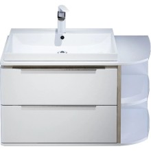 Тумба с раковиной белый глянец/дерево 80 см IDDIS Calipso CAL80WRi95K