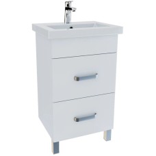 Тумба с раковиной белый глянец 50 см IDDIS Custo New NCU50W0i95K