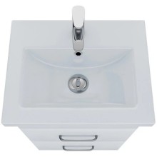 Тумба с раковиной белый глянец 50 см IDDIS Custo New NCU50W0i95K