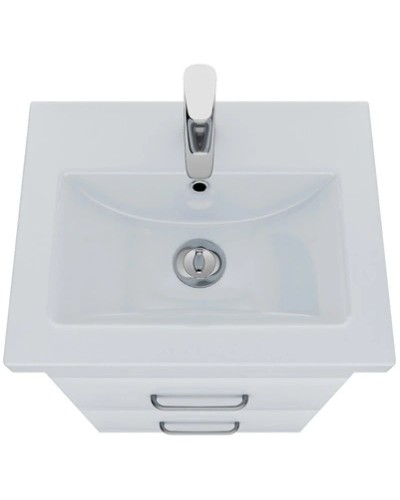 Тумба с раковиной белый глянец 50 см IDDIS Custo New NCU50W0i95K