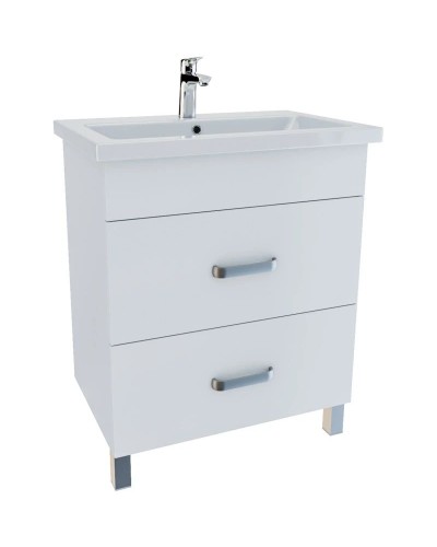 Тумба с раковиной белый глянец 70 см IDDIS Custo New NCU70W0i95K