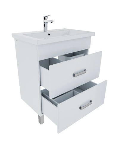 Тумба с раковиной белый глянец 70 см IDDIS Custo New NCU70W0i95K