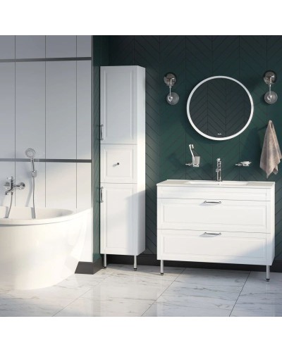 Тумба с раковиной белый матовый 100,3 см IDDIS Oxford OXF10W1i95K