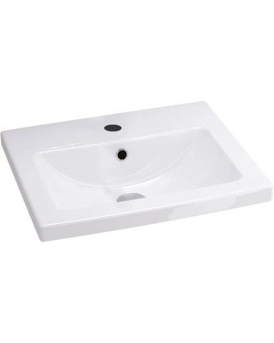 Тумба с раковиной белый глянец/дерево 50 см IDDIS Mirro MIR50W0i95K