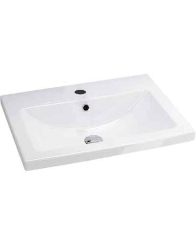 Тумба с раковиной белый глянец/дерево 60 см IDDIS Mirro MIR60W0i95K