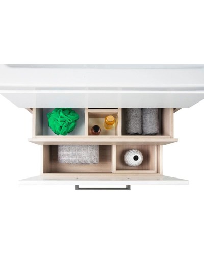 Тумба с раковиной белый глянец 50 см IDDIS Mirro New NMIR50Wi95K