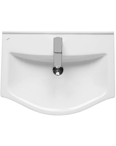 Тумба с раковиной белый глянец/дуб эндгрейн 65 см Акватон Нортон 1A2488K0NT010