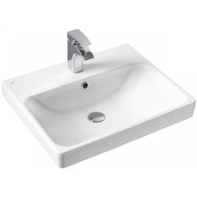 Тумба с раковиной бежевый/дуб веллингтон 55 см Акватон Оливия 1A2542K0OLVG0