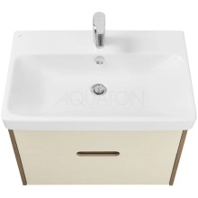 Тумба с раковиной бежевый/дуб веллингтон 70,5 см Акватон Оливия 1A2543K0OLVG0