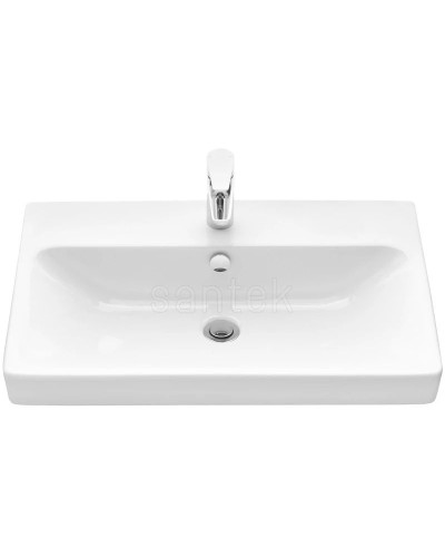 Тумба с раковиной бежевый/дуб веллингтон 70,5 см Акватон Оливия 1A2543K0OLVG0