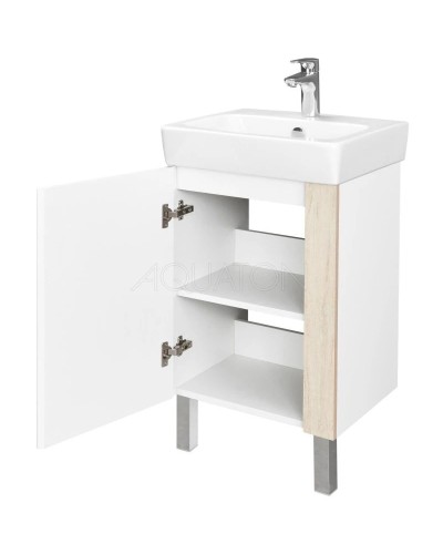Тумба с раковиной дуб верона/белый глянец 50 см Акватон Кантри 1A2578K0AHB20