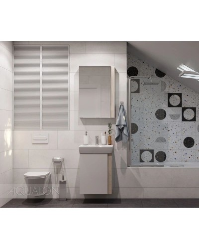 Тумба с раковиной дуб верона/белый глянец 50 см Акватон Кантри 1A2578K0AHB20