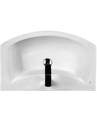 Тумба с раковиной белый глянец/дуб сомерсет 71,5 см Акватон Бекка 1A2087K1BAC20