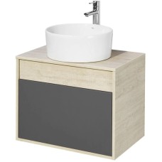 Тумба с раковиной серый графит/дуб орегон 65 см Акватон Лофт Урбан 1A2540K3LQX60