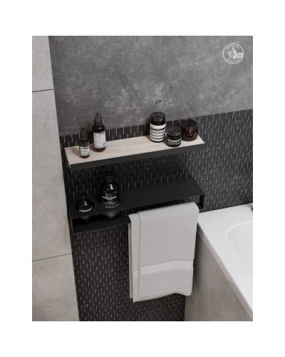 Тумба с раковиной серый графит/дуб орегон 80 см Акватон Лофт Урбан 1A2476K2LQX60