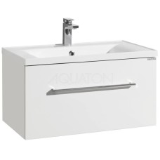 Тумба с раковиной белый глянец 80,2 см Акватон Мадрид 1A1268K6MA010