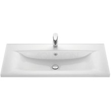 Тумба с раковиной белый глянец 100,2 см Акватон Мадрид 1A1280K4MA010