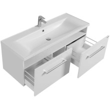 Тумба с раковиной белый глянец 120,2 см Акватон Мадрид 1A1703K2MA010