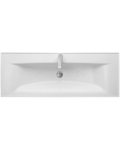 Тумба с раковиной белый глянец 120,2 см Акватон Мадрид 1A1703K2MA010