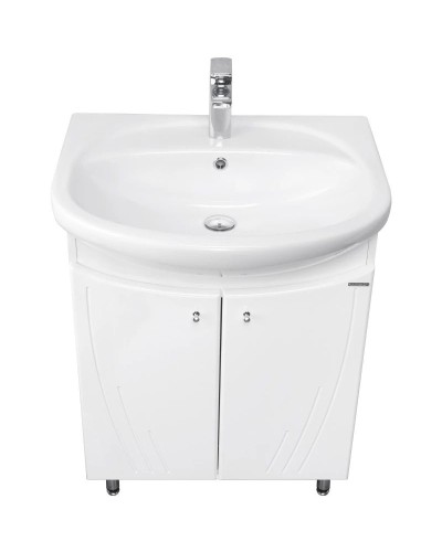 Тумба с раковиной белый глянец 66,5 см Акватон Минима 1A1042K1MN010