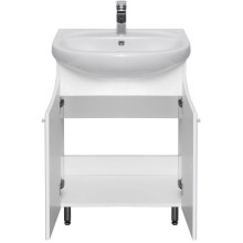 Тумба с раковиной белый глянец 66,5 см Акватон Минима 1A1042K1MN010