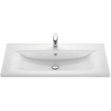 Тумба с раковиной белый глянец 100,2 см Акватон Мадрид 1A1269K5MA010
