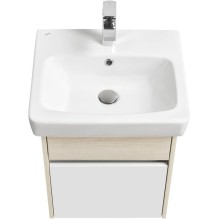 Тумба с раковиной белый глянец/ясень фабрик 50 см Акватон Верди 1A1959K1VDAV0