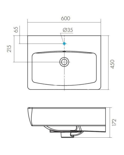 Тумба с раковиной белый глянец/ясень фабрик 60 см Акватон Верди 1A2077K1VDAV0
