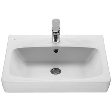 Тумба с раковиной белый глянец/ясень фабрик 60 см Акватон Верди 1A2077K1VDAV0