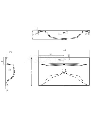 Тумба с раковиной белый глянец 80,2 см Акватон Диор 1A1678K2DR010