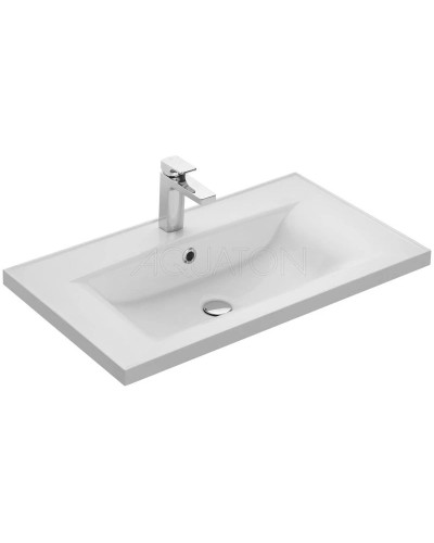 Тумба с раковиной белый глянец 80,2 см Акватон Диор 1A1678K2DR010