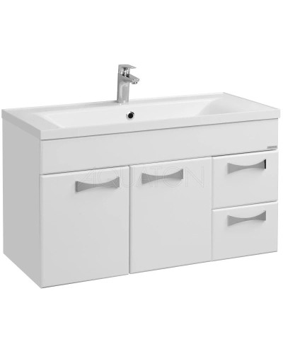 Тумба с раковиной белый глянец 100,2 см Акватон Диор 1A1677K2DR010