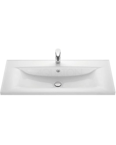 Тумба с раковиной белый глянец 100,2 см Акватон Диор 1A1677K2DR010