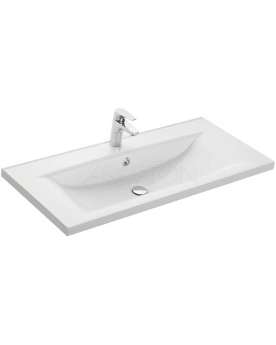 Тумба с раковиной белый глянец 100,2 см Акватон Диор 1A1677K2DR010