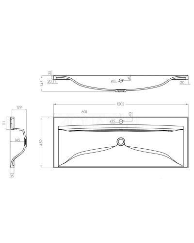 Тумба с раковиной белый глянец 120,2 см Акватон Диор 1A1106K2DR010