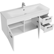 Тумба с раковиной белый глянец 120,2 см Акватон Диор 1A1106K2DR010