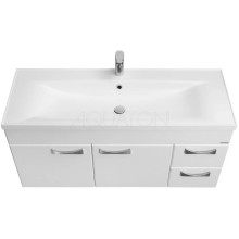 Тумба с раковиной белый глянец 120,2 см Акватон Диор 1A1106K2DR010