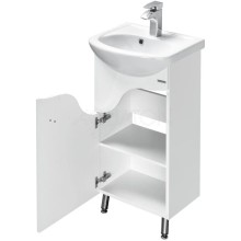 Тумба с раковиной белый глянец 45 см Акватон Колибри 1A0652K1KO01L