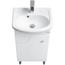 Тумба с раковиной белый глянец 45 см Акватон Колибри 1A0652K1KO01L