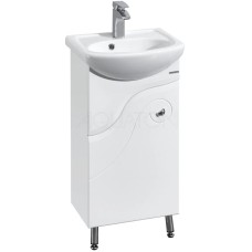 Тумба с раковиной белый глянец 45 см Акватон Колибри 1A0652K1KO01L