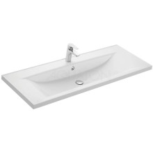 Тумба с раковиной белый глянец 120,2 см Акватон Мадрид  1A1687K2MA010