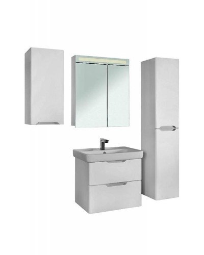 Тумба под раковину Dreja Q 60 99.0001 подвесная Белый глянец