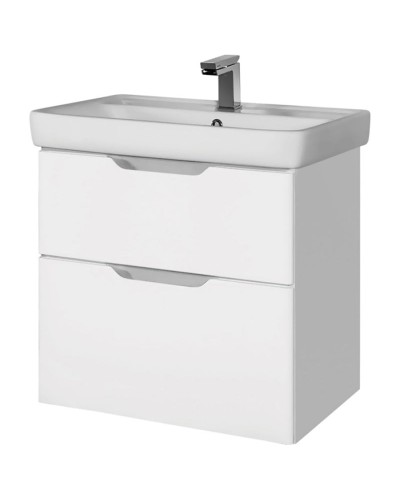 Тумба под раковину Dreja Q 60 99.0001 подвесная Белый глянец