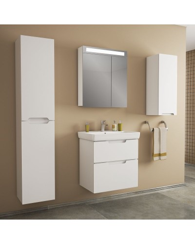 Тумба под раковину Dreja Q 60 99.0001 подвесная Белый глянец