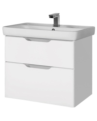 Тумба под раковину Dreja Q 80 99.0003 подвесная Белый глянец