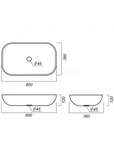 Тумба с раковиной дуб рустикальный/фьорд 100 см Акватон Мишель 1A2569K2MIX30