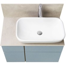 Тумба с раковиной дуб рустикальный/фьорд 80 см Акватон Мишель 1A2568K0MIX30